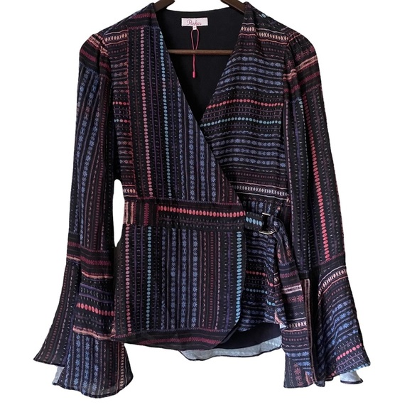 Parker Wrap Tolomei Front Blouse - Picture 4 of 9